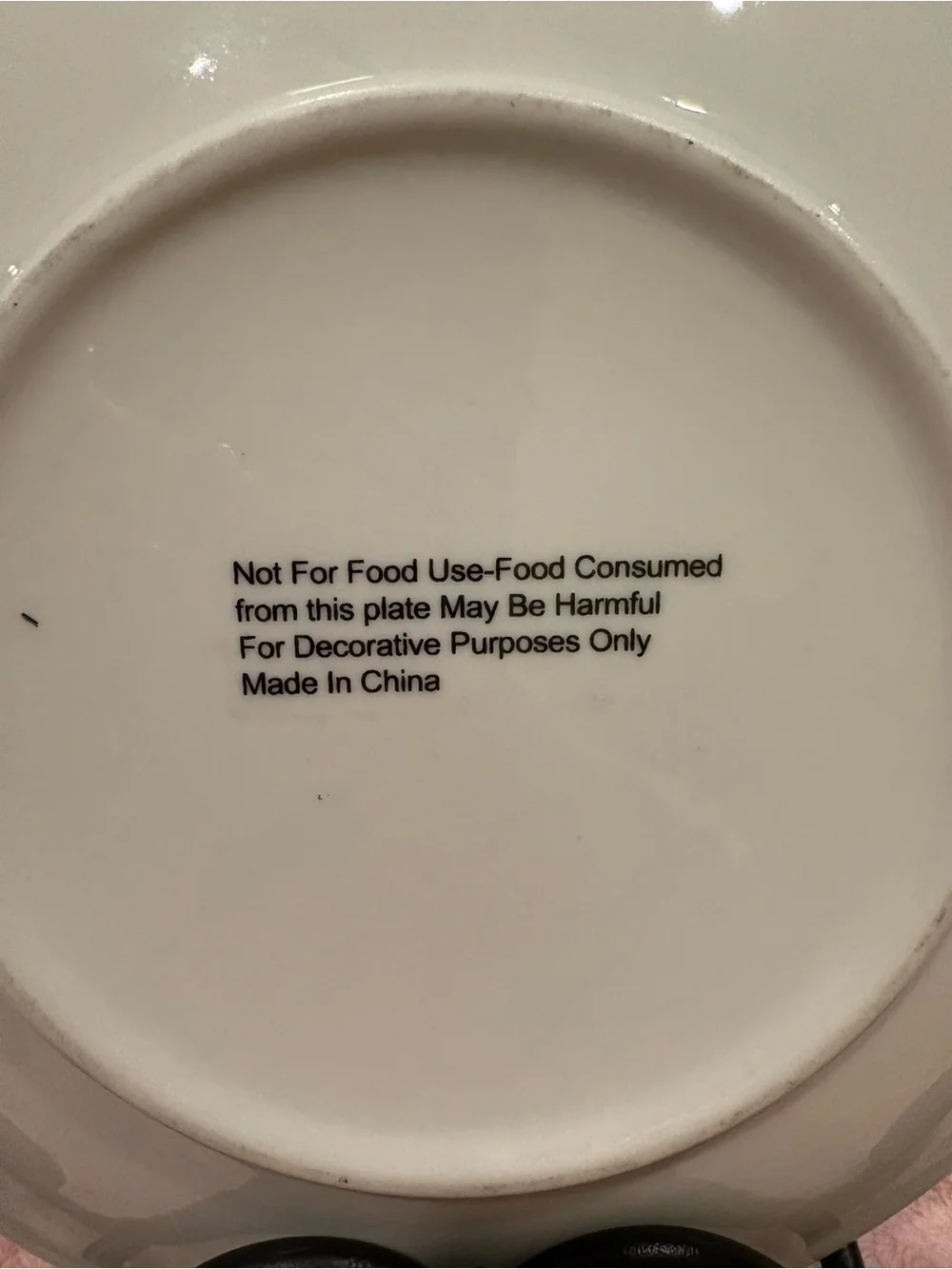 Ivy Script Decorative Plate with Prayer - White & Green
